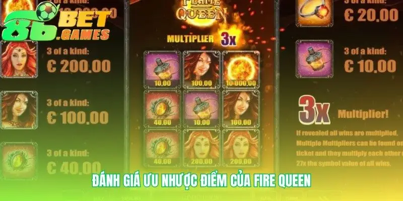 Sức hấp dẫn và thử thách từ game Fire Queen
